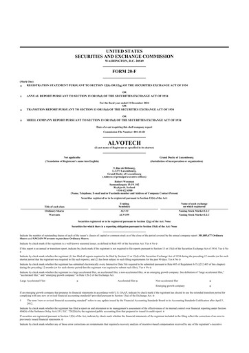 Miniature Alvotech 20-F Rapport annuel 2024