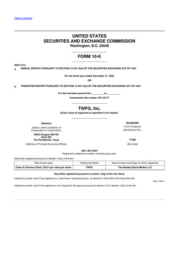 Thumbnail TWFG, Inc. 10-K Annual Report 2024