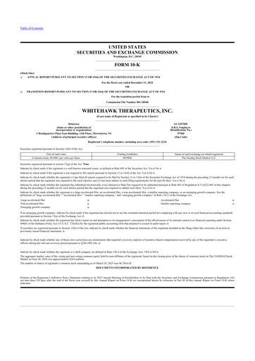 Thumbnail Aadi Bioscience 10-K Annual Report 2024