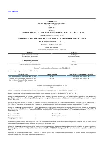 Thumbnail Verde Clean Fuels 10-K Annual Report 2024