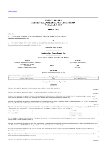 Thumbnail Northpointe Bancshares 10-K Annual Report 2024