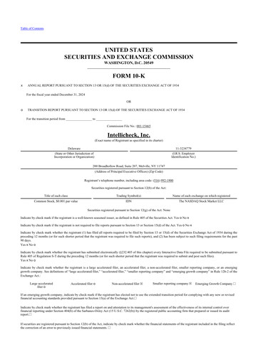 Thumbnail Intellicheck 10-K Annual Report 2024