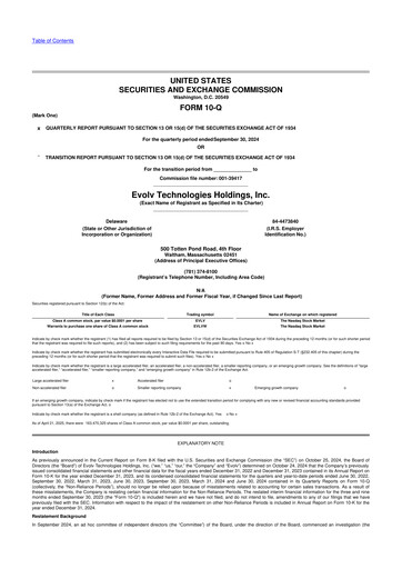 Thumbnail Evolv Technologies 10-Q Quarterly Report FY2024 