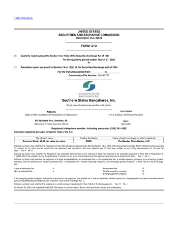Thumbnail Southern States Bancshares 10-Q Quarterly Report FY2025 