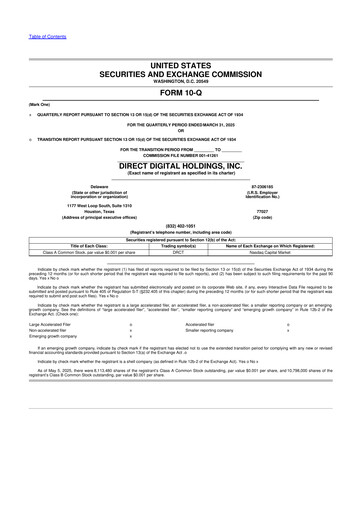 Thumbnail Direct Digital Holdings 10-Q Quarterly Report FY2025 