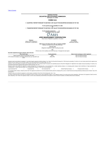 Vorschaubild Ares Management
 10-Q Quartalsbericht 2025 