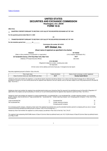 Thumbnail AlTi Global 10-Q Quarterly Report FY2025 