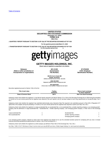 Thumbnail Getty Images 10-Q Quarterly Report FY2025 