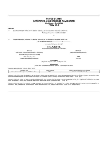 Vorschaubild OPAL Fuels 10-Q Quartalsbericht 2025 