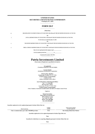 Thumbnail Patria Investments 20-F Annual Report 2023