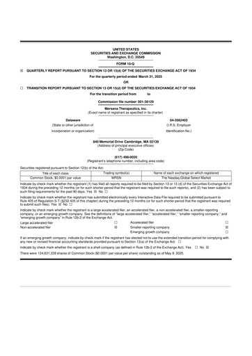 Thumbnail Mersana Therapeutics 10-Q Quarterly Report FY2025 