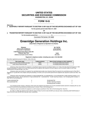 Miniature Greenidge Generation Holdings 10-Q Rapport trimestriel 2025 