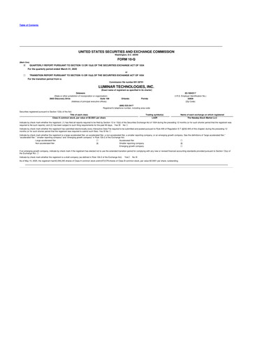 Thumbnail Luminar Technologies 10-Q Quarterly Report FY2025 