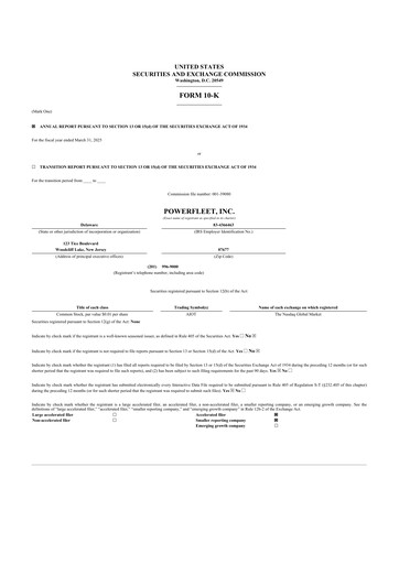 Thumbnail PowerFleet
 10-K Annual Report 2025