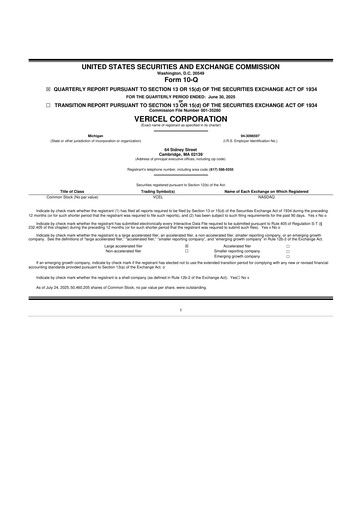 Thumbnail Vericel
 10-Q Quarterly Report FY2025 