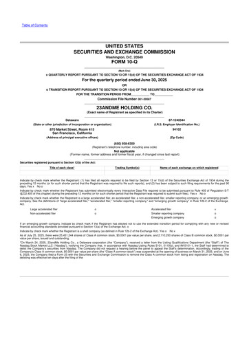 Thumbnail 23andMe 10-Q Quarterly Report FY2026 