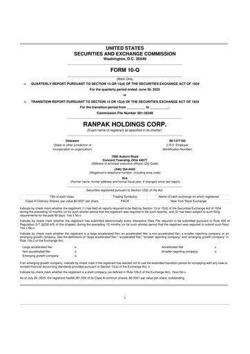 Thumbnail Ranpak 10-Q Quarterly Report FY2025 