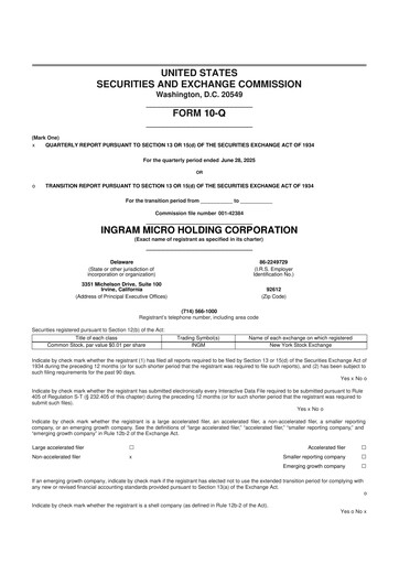 Thumbnail Ingram Micro Holding Corporation 10-Q Quarterly Report FY2025 