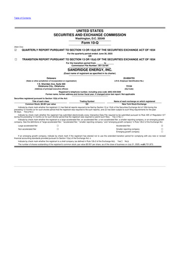 Thumbnail SandRidge Energy
 10-Q Quarterly Report FY2025 
