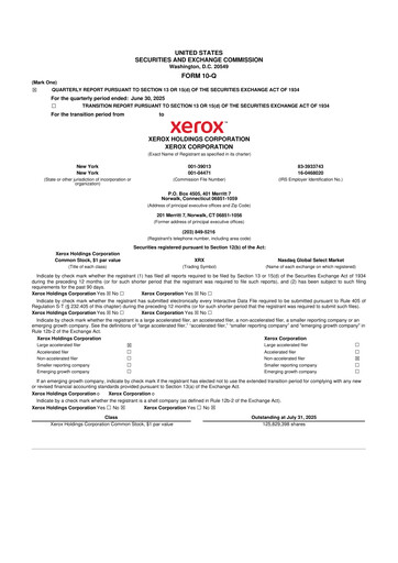 Thumbnail Xerox 10-Q Quarterly Report FY2025 