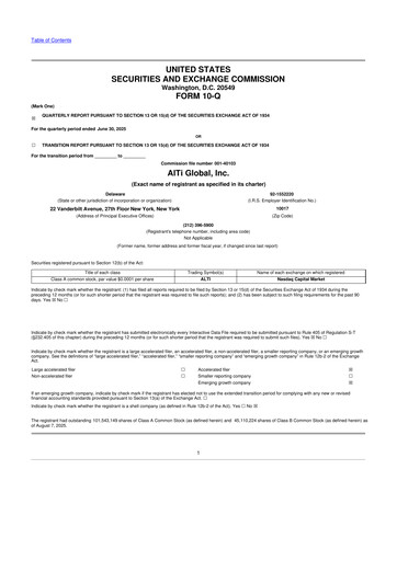 Thumbnail AlTi Global 10-Q Quarterly Report FY2025 