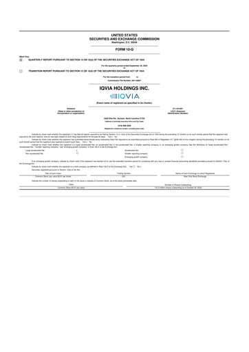 Vorschaubild IQVIA 10-Q Quartalsbericht 2025 