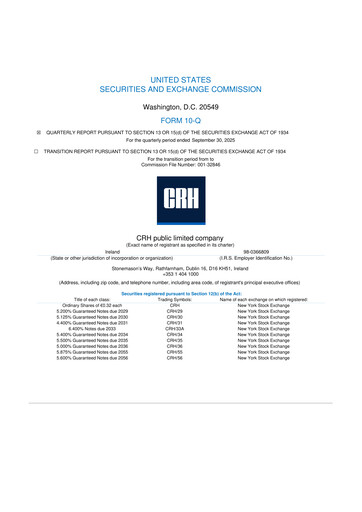 Thumbnail Cement Roadstone Holding
 10-Q Quarterly Report FY2025 