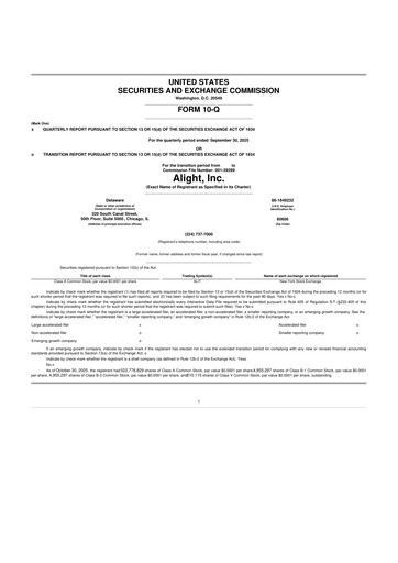 Thumbnail Alight 10-Q Quarterly Report FY2025 