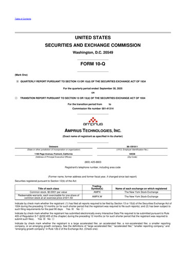 Thumbnail Amprius Technologies 10-Q Quarterly Report FY2025 