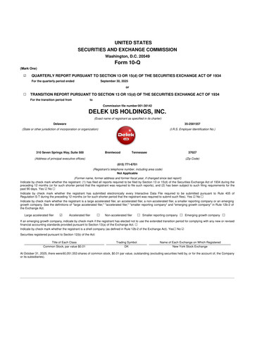 Thumbnail Delek US 10-Q Quarterly Report FY2025 