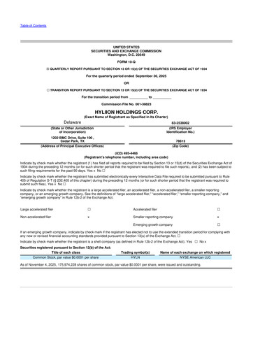 Thumbnail Hyliion 10-Q Quarterly Report FY2025 