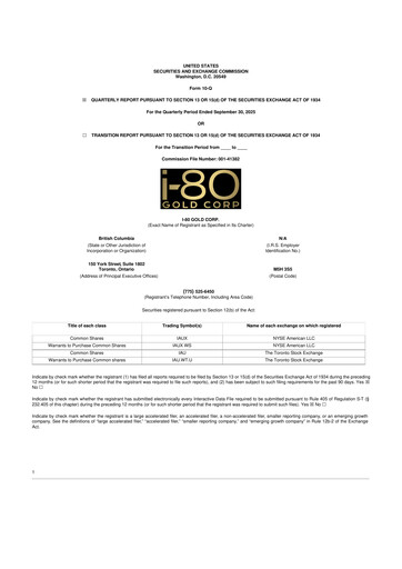 Thumbnail i-80 Gold 10-Q Quarterly Report FY2025 