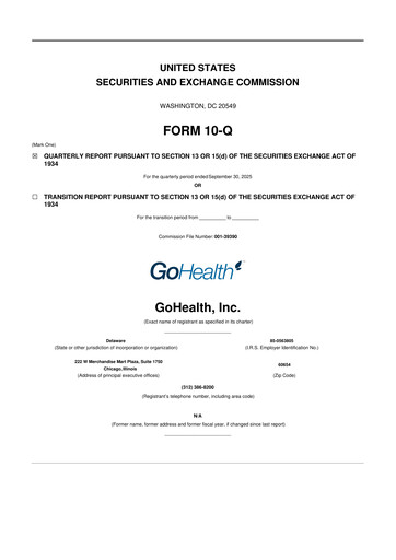 Thumbnail GoHealth 10-Q Quarterly Report FY2025 