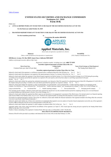 Vorschaubild Applied Materials 10-K Jahresbericht 2025