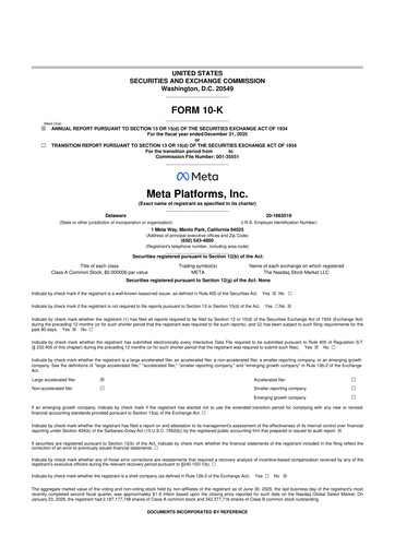 Thumbnail Meta Platforms (Facebook) 10-K Annual Report 2025