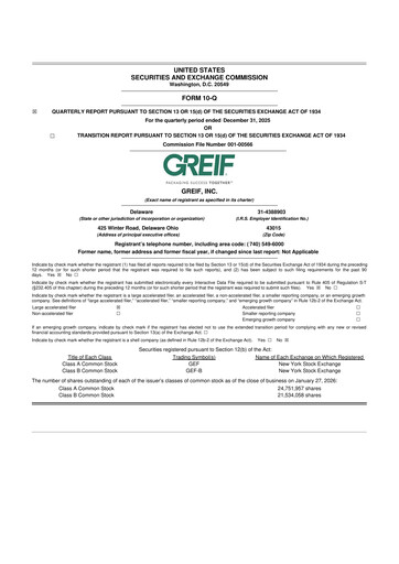 Thumbnail Greif 10-Q Quarterly Report FY2026 