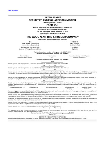 Thumbnail Goodyear 10-K Annual Report 2025