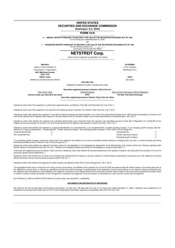 Thumbnail Netstreit 10-K Annual Report 2025