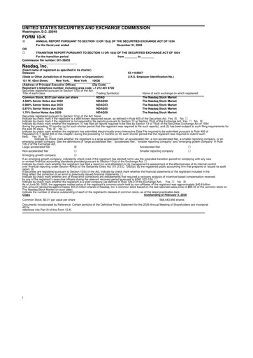 Thumbnail Nasdaq 10-K Annual Report 2025