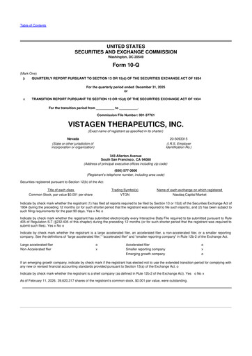 Thumbnail VistaGen Therapeutics
 10-Q Quarterly Report FY2026 