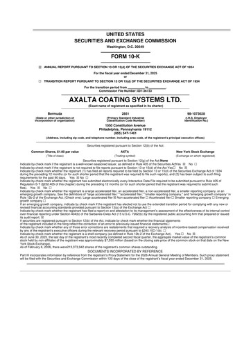 Thumbnail Axalta 10-K Annual Report 2025