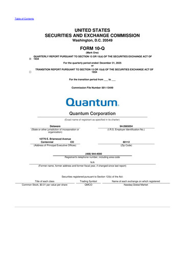 Thumbnail Quantum Corporation 10-Q Quarterly Report FY2026 