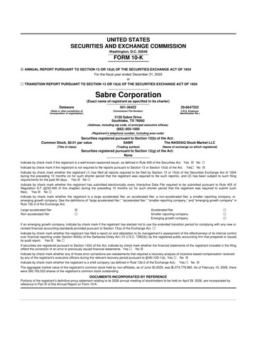Miniature Sabre 10-K Rapport annuel 2025