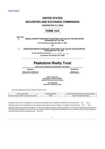 Thumbnail Peakstone Realty Trust 10-K Annual Report 2025