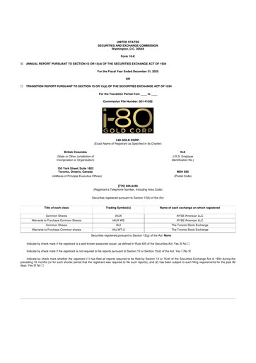Thumbnail i-80 Gold 10-K Annual Report 2025