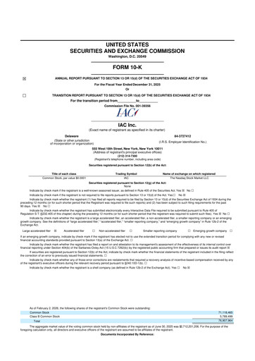 Thumbnail IAC Inc. 10-K Annual Report 2025