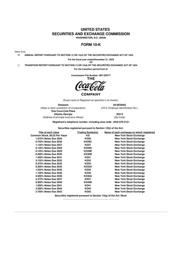 Thumbnail Coca-Cola 10-K Annual Report 2025