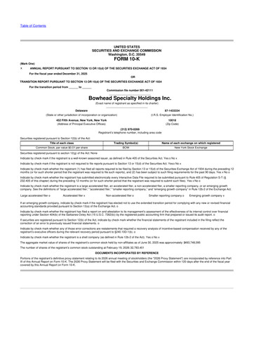 Vorschaubild Bowhead Specialty Holdings 10-K Jahresbericht 2025