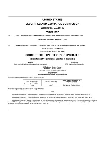 Thumbnail Corcept Therapeutics
 10-K Annual Report 2025