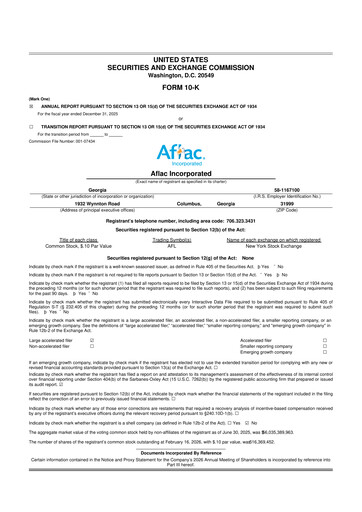 Thumbnail Aflac 10-K Annual Report 2025